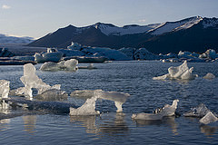melting glaciers iceland